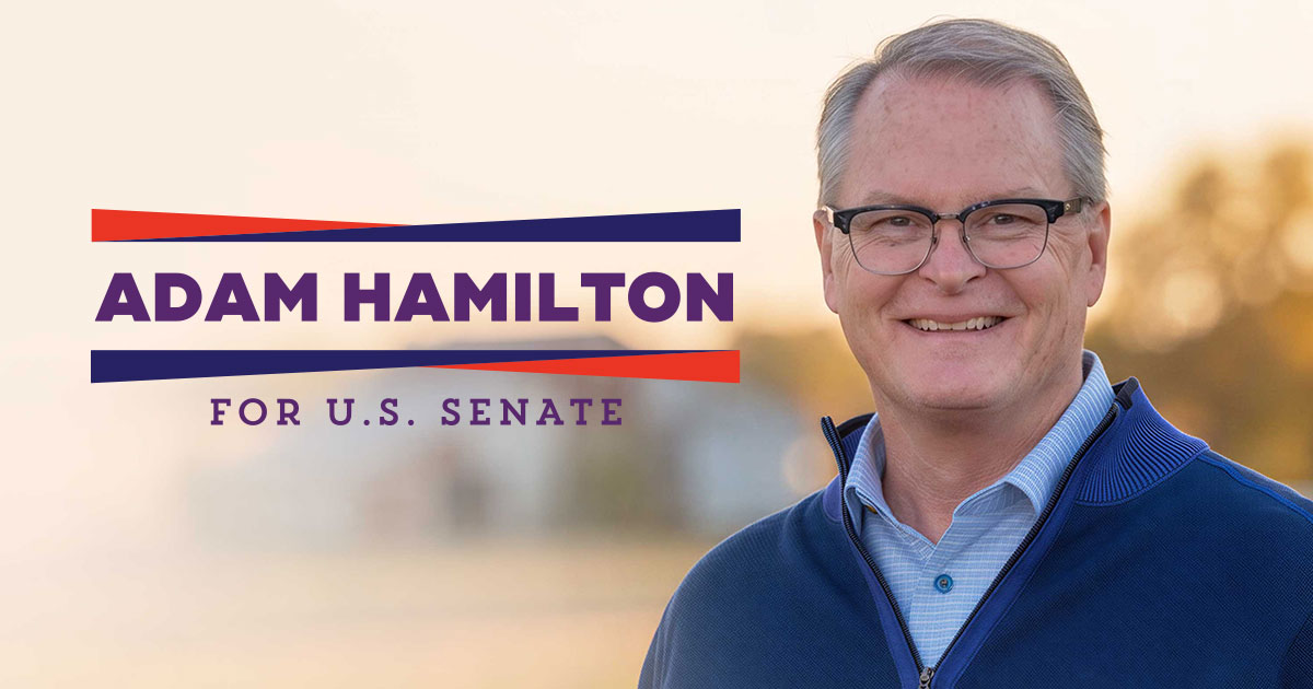 Adam Hamilton for U.S. Senate graphic